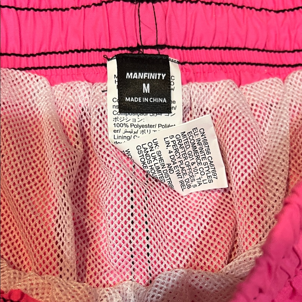 NFINITY Men's Vibrant Pink Athletic Shorts - Picture 2 of 3